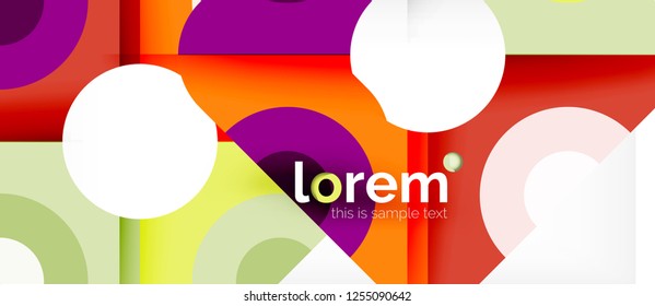 Resumen de fondo de composición de elementos redondos, plantilla de diseño orgánico con lugar para el texto