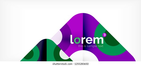 Abstract round elements composition background, organic design template with place for your text