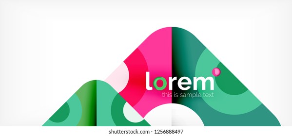 Abstract round elements composition background, organic design template with place for your text