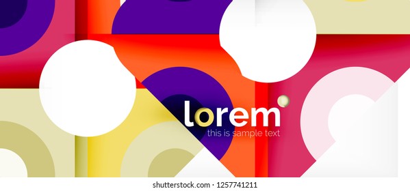 Abstract round elements composition background, organic design template with place for your text