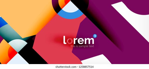 Fundo de composição de elementos redondos abstratos, modelo de design orgânico com lugar para o seu texto