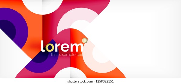 Abstract round elements composition background, organic design template with place for your text