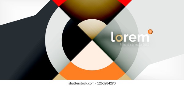 Abstract round elements composition background, organic design template with place for your text