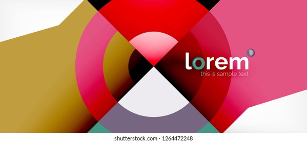 Abstract round elements composition background, organic design template with place for your text