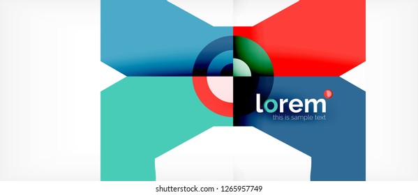 Abstract round elements composition background, organic design template with place for your text