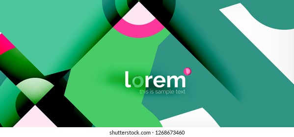 Abstract round elements composition background, organic design template with place for your text