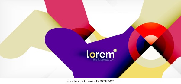 Abstract round elements composition background, organic design template with place for your text