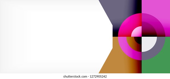 Abstract round elements composition background, organic design template with place for your text