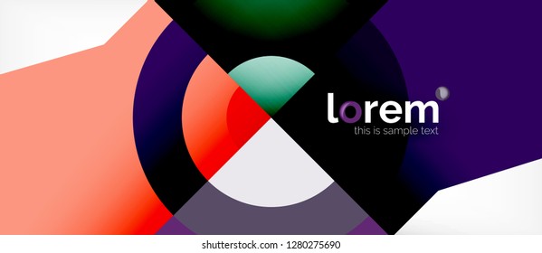 Abstract round elements composition background, organic design template with place for your text