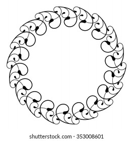 Abstract round frame