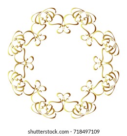 Abstract round frame