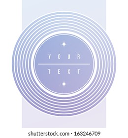 Abstract round frame text box design  Eps 10 vector illustration 
