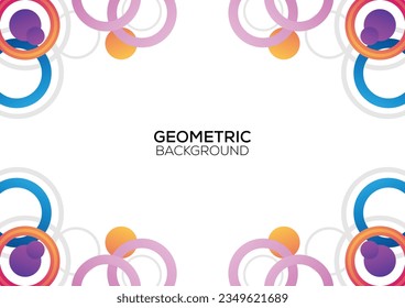abstract round geometric background design