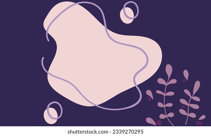 Abstract round geometric shapes background. Trendy techno business template for wallpaper, banner, background or landing