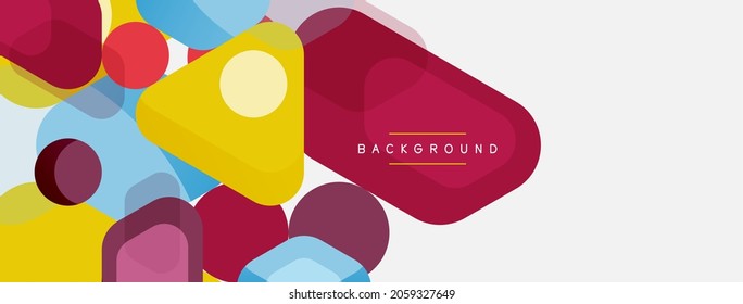 Abstrakte runde geometrische Formen und kreisförmiger Hintergrund. Trendy Techno Business Template für Tapete, Banner, Hintergrund oder Landung