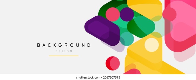Abstrakte runde geometrische Formen und kreisförmiger Hintergrund. Trendy Techno Business Template für Tapete, Banner, Hintergrund oder Landung