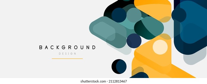 Abstrakte runde geometrische Formen und kreisförmiger Hintergrund. Trendy Techno Business Template für Tapete, Banner, Hintergrund oder Landung