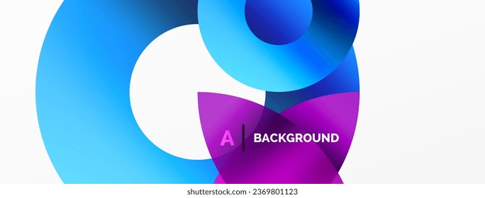 Resumen de formas geométricas redondeadas con gradientes. Concepto de tecnología creativa, arte digital, comunicación social y ciencia moderna. Ideal para carteles, portadas, pancartas, folletos y sitios web