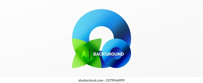 Abstract round geometric shapes with gradients. Concept for creative technology, digital art, social communication, and modern science. Ideal for posters, covers, banners, brochures, and websites