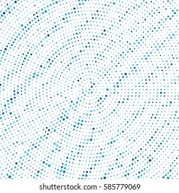 Abstract round halftone dotted pattern as a background. Grunge halftone dots vector texture for your design