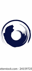 Abstrakte runde Symbolfarbe. Wave Drachensymbole