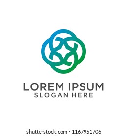 Abstract round logo design