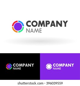 Abstract round logo design.