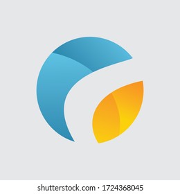 Abstract round logo element. Vector Design