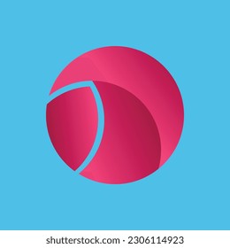 Abstract round logo icon design modern style illustration, wave, and surfboard logo icon, letter J logo negative space logo