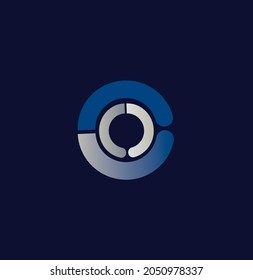 Abstract round logo. Modern design for logo, banner, poster. Vector illustration.