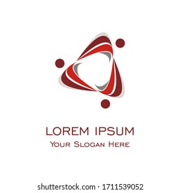 Abstract Round Logo Symbolizing Update Vector Stock Vector (Royalty ...