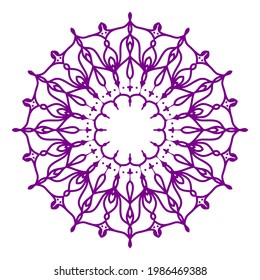 abstraktes rundes mandala kunstkreisförmiges dekoratives Vektordesign-Element