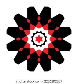 Abstract Round Mandala Star Icon