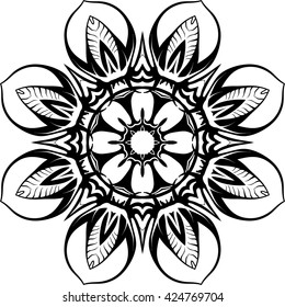 Abstract round mandala vector illustration