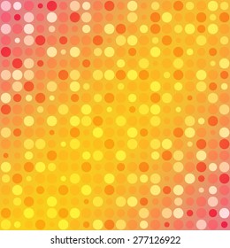 Abstract round mosaic orange Background