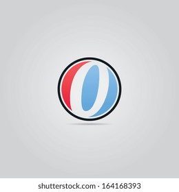 Abstract Round Number Zero Icon