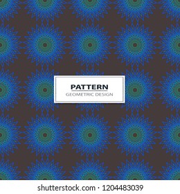 Abstract round ornament seamless vector pattern