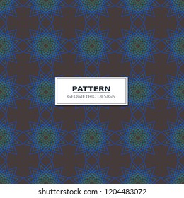 Abstract round ornament seamless vector pattern