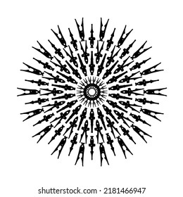 Abstract round pattern. Mandala elegant vector background. 