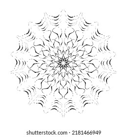 Abstract round pattern. Mandala elegant vector background. 