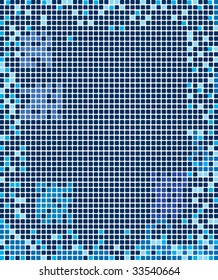 abstract round pixel points mosaic background