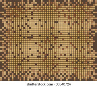 fondo de mosaico de puntos de píxeles redondos abstractos
