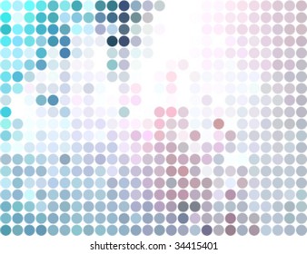 abstract round pixel points mosaic background