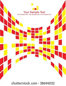 abstract round pixel points mosaic background