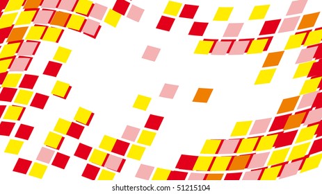  abstract round pixel points mosaic background