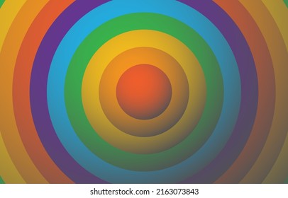 abstract round pride month colorful rainbow background design for LGBTQ love. pride love, gay, lesbian, bisexual celebration. Wavy pride month flag colorful ocean Papercut Background. LGBT abstract.