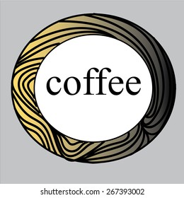 Abstract round shape for framing words, symbols, logo design and other design needs. 