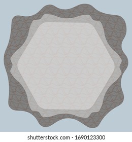 Forma redonda abstracta, elemento de diseño gráfico.