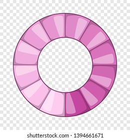 Abstract round shape icon. Cartoon illustration of round shape vector icon for web design