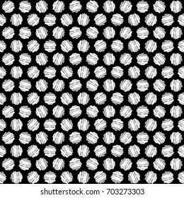 abstract round shape sketch pattern design